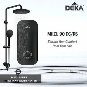 DEKA MIIZU 90 DC Pump Instant Heat Water Heater with Rainshower Handshower Pemanas Air Mandi
