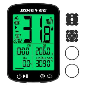 Máy Tính Xe Đạp GPS Không Dây Đa Chức Năng Có Thể Sạc Lại Bằng USB Màn Hình Màu 2.4 Đồng Hồ Đo Tốc Độ Xe Đạp Kỹ Thuật Số Đồng Hồ Đo Quãng Đường Với Đèn Nền Và Tính Năng Tự Động Tạm Dừng