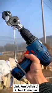 Adaptor Bor Pemotong Seng Adaptor Bor Gunting Plat Tipis Alat Potong Gunting Plat Besi Mesin Bor