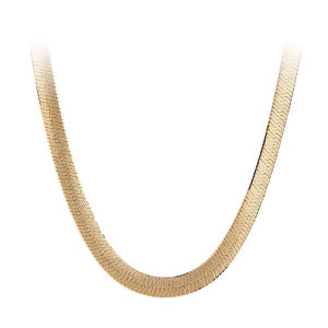 Thickened Woven Snake Bone Necklace for Men And Women Super Bright Flashing 6mm Wide Heavy Duty Lockbone Chain Jewelry