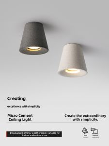 Craftsman Art | Minimalist Microcement Creative Terrazzo Ceiling Light