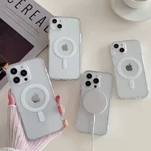 Magsafe เคส สำหรับรุ่น IPHONE 16 16pro 16promax 16plus 15/15PROMAX/15PRO/14-14PRO-14PROMAX-14PLUS-13-13PRO-13PROMAX-13MINI-12-12PRO-12MINI-12PROMAX-11-11PRO-11PROMAX ใสกันกระแทก 039