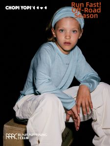 chopiyopi | Ultrafine 17.5 Micron Merino Wool Moisture-wicking Breathable Childrens Long-sleeve T-shirt