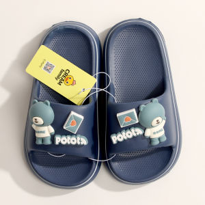 Dép Đi Trong Nhà Mùa Hè Dễ Thương Hoạt Hình Gấu Cho Cặp Đôi Đế Mềm Chống Trượt EVA Dép Đi Trong Nhà Cho Nam Và Nữ