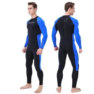 [Toronto2] Lycra Wetsuit Men Surfing Rash Guards Snorkeling suit Long sleeve Back zipper Full Body Skin Diving Suit Anti-Jellyfish swimwear