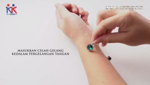NEW Kalung Kesehatan KK Liforce KKL Circle Diamond Rose Gold Free KKL Clover Bracelet atau KKL Love Stone Bracelet Anti Radiasi USA