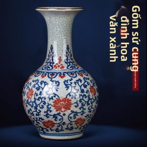 Antique Blue-and-White Porcelain Vase