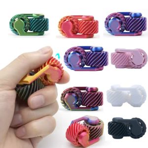 3D Printed Fidget Spinner Fingertip Gear Mini Gyroscope Stress Relief Decompression Toy Gift for Adults Teens Kids Party Favors