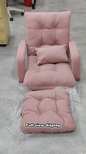 ASJ Home Design Adjustable Tatami Velvet & Cotton Sofa with Storage Compartment - 5-Position Recliner