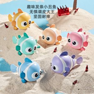 Spring-Loaded Walking Talking Tail-Wagging Fish Toy for Toddlers And Infants Interactive Moving Small Animal Plaything