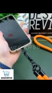 WESHOP88 1pc Mobile Phone Chain Wrist Lanyard Short Anti-lost Rope