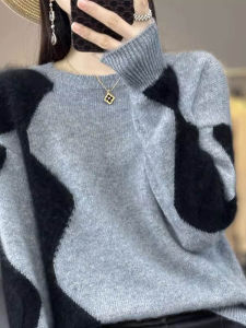 Autumn Round Neck Sweater Thick Wool