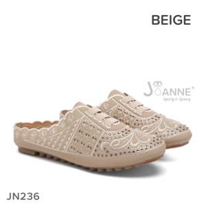 JOANNE Slop Flat Loafers Shoes Sepatu Wanita #JN236