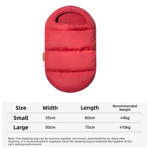 BUDDYARMOR | Durable Washable Warm Cat Sleep Bag Comfortable Sleeping Pad