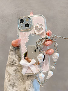 LIANGWU | Stereoscopic Bowknot Mirror Bracelet Compatible iPhone Case
