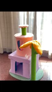 MIAW COCA COLA Cat Tree Condo Rumah Box Kucing Rumah Mainan Kucing Cat House Tingkat Garukan Cakaran