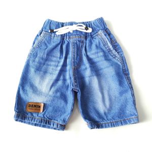 Celana Jeans Pendek Anak Umur 2 - 8 Tahun Denim Blue Black Bahan Tebal