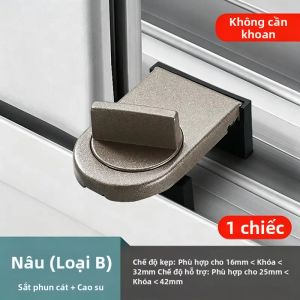 EELHOE | Khóa An Toàn Cửa Sổ Trượt Có Thể Điều Chỉnh Chống Kẹp Tay Trẻ Em Không Cần Khoan Khóa Giới Hạn An Toàn Cho Thú Cưng & Gia Đình
