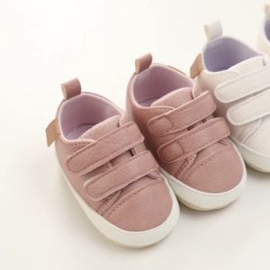 Little O Baby Shoes PU Casual Baby Shoes Sneakers Baby Girl Boy Solid Cartoon Shoes Infant Toddler Non Slip Sports Shoes