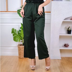 PRETTY STYLES - REALPICT! Button Crepe Pants
