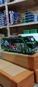 Mainan anak miniatur bus Berbagai model biasa lampuan dan klakson TELOLET Basuri
