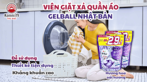 [TÚI 30 VIÊN] VIÊN GIẶT XẢ QUẦN ÁO GELBALL NHẬT BẢN (HƯƠNG OẢI HƯƠNG)