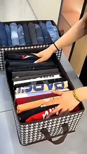 YouPin  Hộp Đựng Quần Áo Khung Thép Gấp Gọn Thông Minh Giỏ Đựng Quần Áo Đồ Lót Sắp Xếp Tủ Đồ hộp đựng quần áo