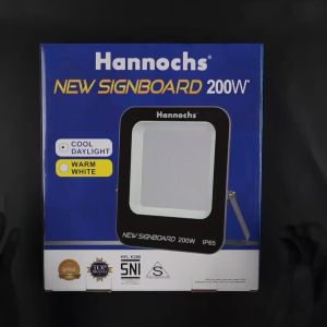Hannochs New Signboard HFV 50W Cahaya Putih (3pcs) - Lampu Sorot LED Flood Light (Model Vertical)