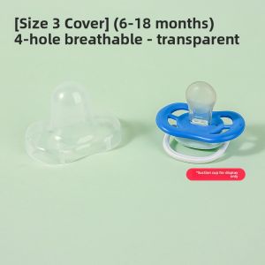 Philips Avent Soothing Pacifier Storage Box Anti-Dust Cap Chain Prevention Three Daddies Macaron Style Baby Feeding Supplies