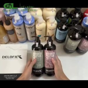 [Nhập Khẩu Chính Hãng] Cặp Dầu Gội Xả Trị Gàu Delofil Arganoil Protein 800ML Dưỡng Ẩm Phục Hồi Chính Hãng