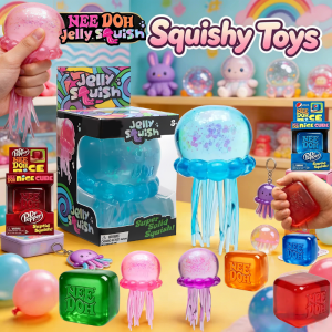 Schylling Nice Cube Nee Doh Sensory Stress Reliever Fidget Tool for Anxiety & Focus Desk Sensory Cube for Adults & Kids