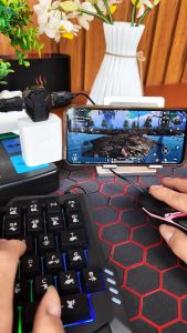 Bộ chuyển đổi game meiying M1/ M2 / M4 / MK12 pro chơi game PUBG ROS Free Fire và các game FPS khác Hỗ trợ hệ điều hành Android IOS