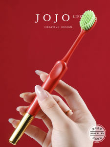 Antibacterial Gold Plated Wide Head Toothbrush Single Piece Court Color Oral Care Dental Cleaning Tool Adult Soft Bristle Brush