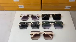 Kính râm thời trang nữ 625 không viền cắt cạnh kim cương độc đáo sang trọng thanh lịch