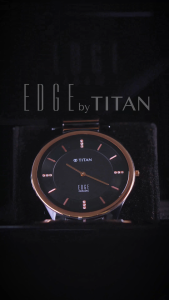 Đồng hồ nam TITAN Edge Ceramic Diamonds dây Solid Ceramic mặt 40.5MM dây màu đen 1696KC02