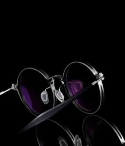 Grey Jack Frame Kacamata Titanium Model Oval Style Bisnis Ringan Kokoh Fashionable Bisa Minus Antiradiasi Bluecromic Pria Wanita  5862