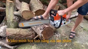 Máy Cưa Xích Chạy Xăng 58cc – Khởi Động Nhanh – Cắt Cây Cực Mạnh – Tặng Phụ Kiện