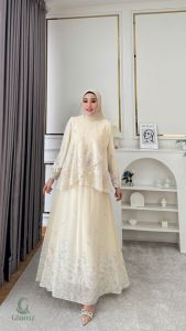 (2oN) GLAM SHEVA 3 Oneset Baju Atasan Set Rok Wanita Muslimah Sheeva setrok 3 By Glamz. Nazra Sha