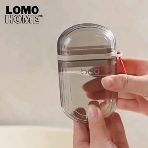 Hộp đựng xà bông du lịch trong suốt bỏ túi LOMO bdo thiết kế nắp đậy chống rỉ nước và khay thoát nước tiện dụng