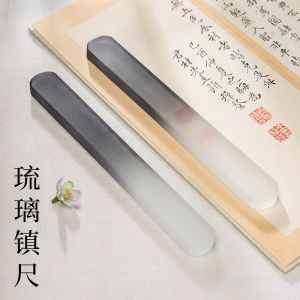 Crystal Glass Paper Weight Calligraphy Only Creative Paper Press Paperweight Writing Brush Holder Calligraphy Materials Student Calligraphy Paperweight