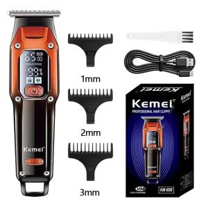 Kemei | Kemei KM-658 Hair Clipper Cord or Cordless Use Hair Trimmer Barber Professional Rechargeable Electric Hair Cutting Machine