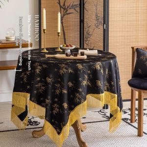 New Chinese Tassel Waterproof Tablecloth