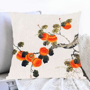 Túi Đeo Chéo Áo Gối Thủ Công DIY Thêu Quà Tặng Người Bạn Hoa Văn Lựu Tự Thêu Phong Cách Mới Dệt May Gia Đình