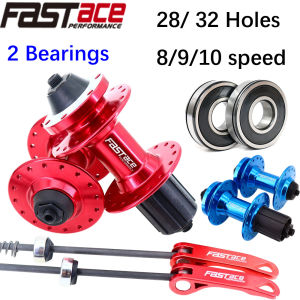 FAST Bike 2 Bearing Hub MTB 28 32 Holes with Quick Release Disk Brake 6 Bolts Front Rear Hub 28H 32H sealed bearing hub for shimano HG
