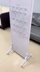 Metal pegboard storage display rack wall mounted home gaming room wall mounted rack hardware tools storage racks
