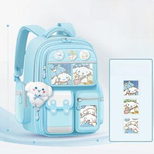 Lightweight High Capacity School Bag for Primary Girls Meileti Oxford Cloth Back Support Reduction Load Bearing Dual Shoulder Bag