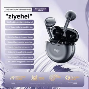 Aigo TJ07 AI Active Noise Bluetooth Earphone Colorful Cute Wireless with Audio Electronic Earbuds Chargeable