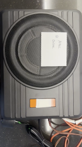 J X L 10" Inch OEM Kereta Underseat Subwoofer Car Speaker Super Slim Active Subwoofer Built In Amplifier