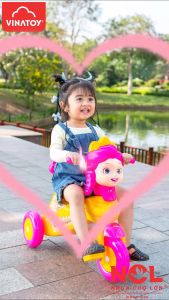 Xe 3 bánh trẻ em Vinatoy L7 Công chúa Lisa dành cho bé từ 2 - 4 tuổi