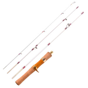 Ejection Fishing Rod Four-Section Portable Travel Stream Fiberglass Trout Rod Mini Fishing Rod for Stream Freshwater